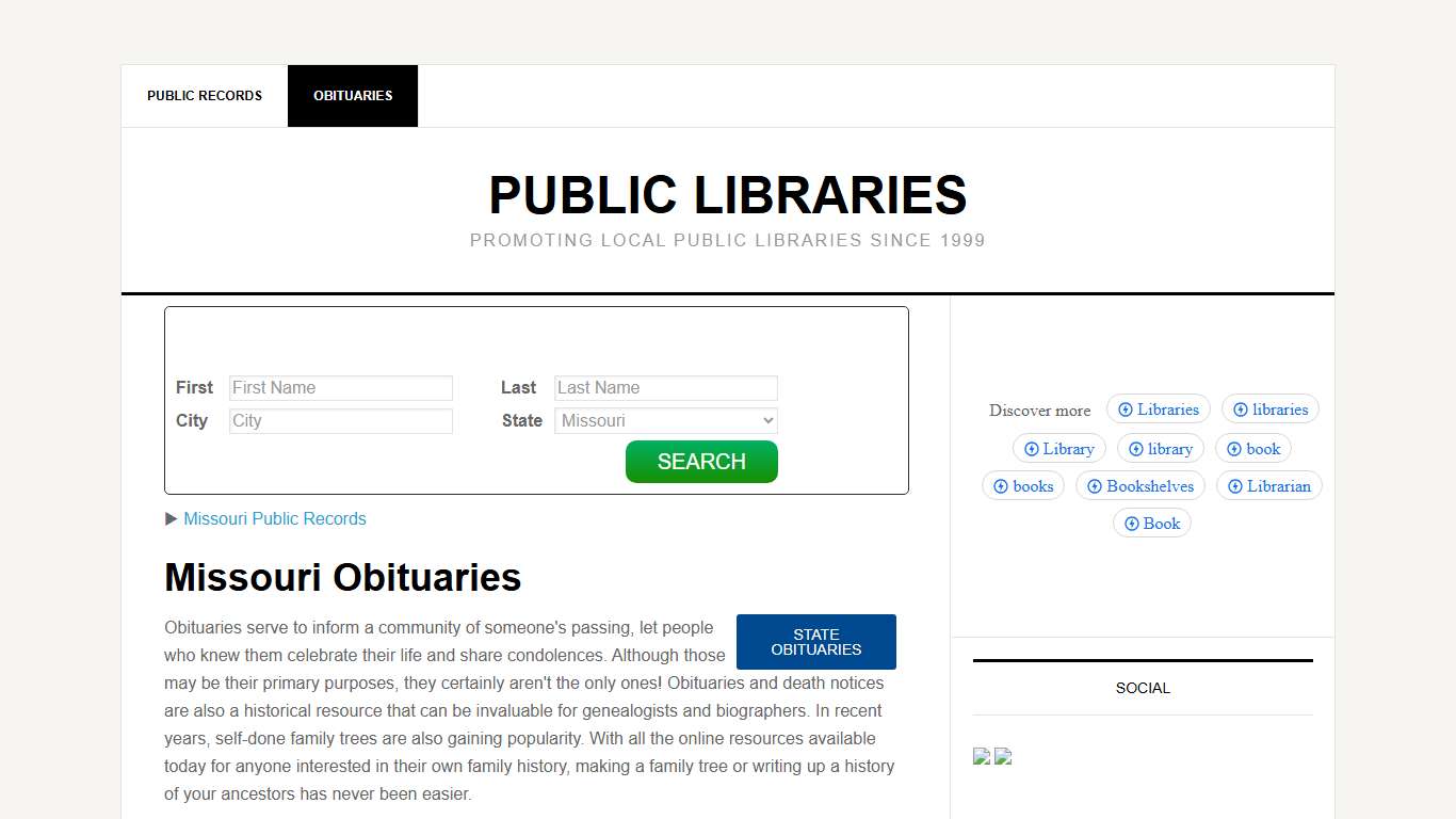 Missouri Obituaries